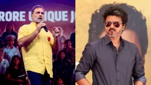 To this, the TVK MLA said that Rahul Gandhi would make Vijay the PM and that she would see ‘who