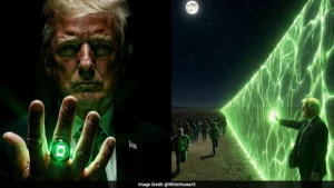 Later, the White House joined in with a superhero-themed post, sharing an AI-generated video