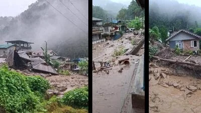 30 houses damaged, roads blocked after landslides hit West Sikkim