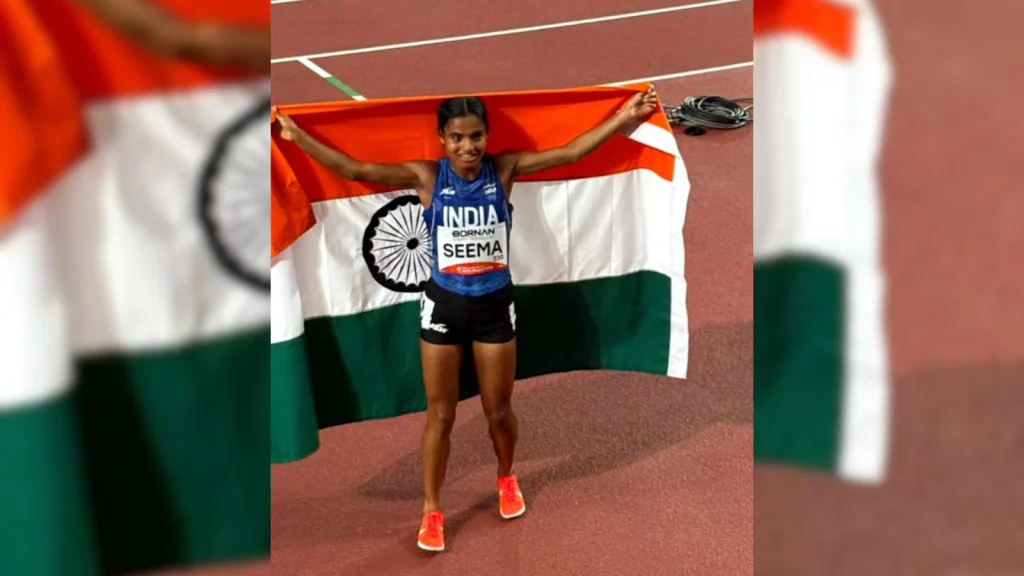 History-making long-distance runner Seema did not want her septuagenarian mother to fret over