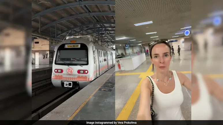 Russian Woman Tries Jaipur Metro For The First Time, Gives It A Perfect 10/10