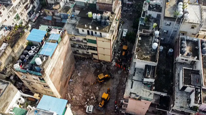 Rishit's friend is one of the several people feared trapped under the debris of the Delhi