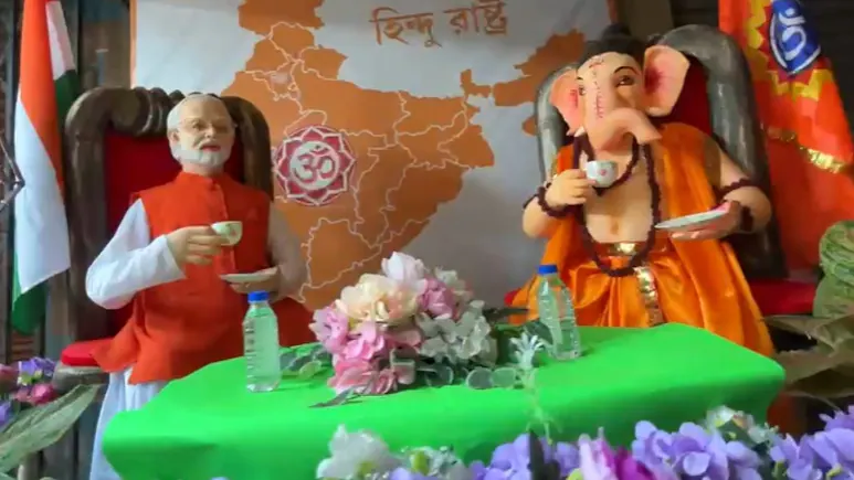 Why it matters: PM Modi's Statue With Ganesh Idol At Bengal Pandal Triggers Row