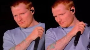 Ed Sheeran burst into tears during a concert in Philadelphia on Saturday while addressing