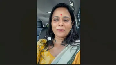 TMC MP Mahua Moitra posted a video on X claiming that eggs were thrown at her by “BJP