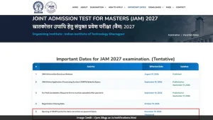 Registration Deadline Extended Till October 19 — IIT JAM 2027