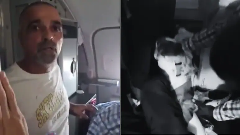 Passengers are seen praising the heroics of an injured pilot in a video that has emerged