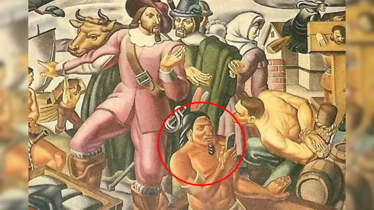 Smartphone In A 1937 Painting? Viral Image Sparks Bizarre Time Travel Claims