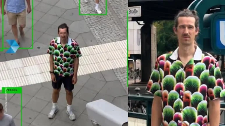Called Digital Camouflage , the shirt was created by German artist and designer Simon Weckert