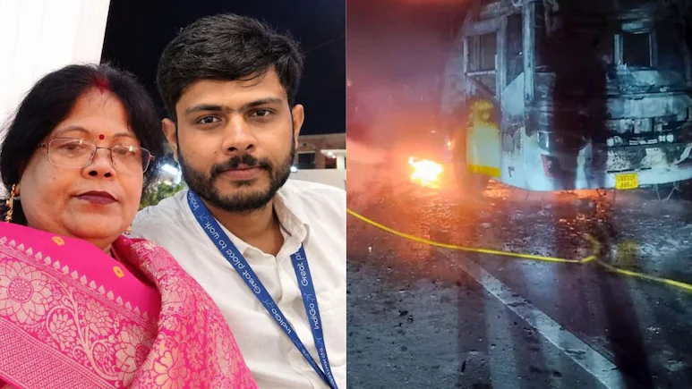 Woman Couldn't Walk, Her Son Stayed To Save Her. Both Died In Noida Bus Fire