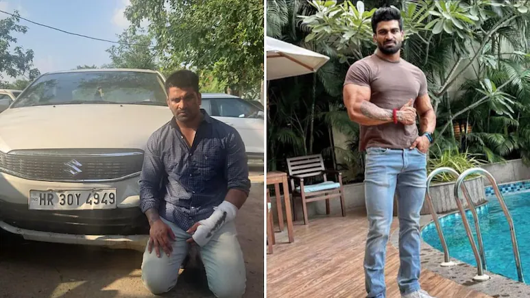 Kalyan Bainsla, the suspect in the Gurugram hit-and-run case, attempted to escape from police