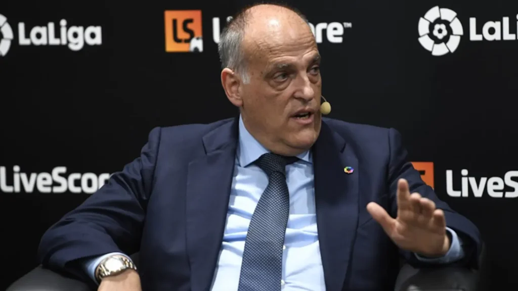 La Liga president Javier Tebas hit out on Tuesday at what he deemed accusations of a refereeing