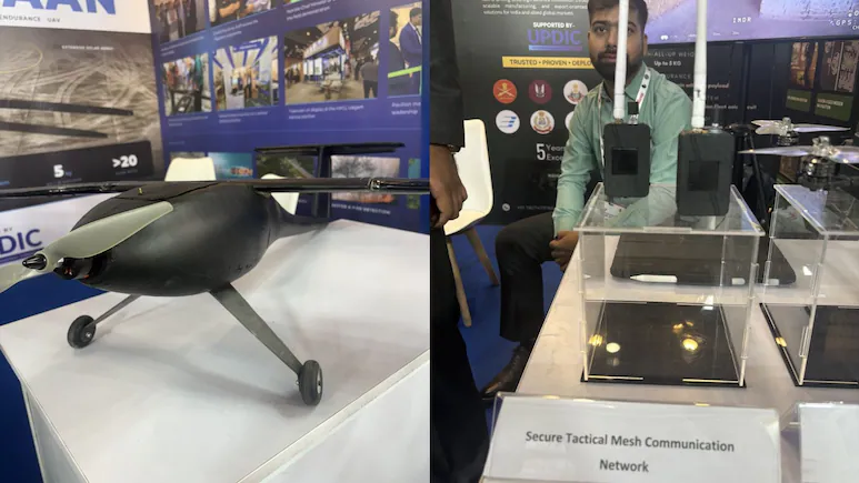 Indian Defence Startups Stand Out At UP Trade Show — Solar Wings, Secure Webs