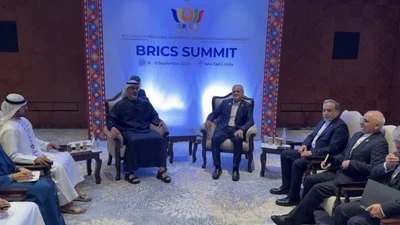 Iran President meets UAE Crown Prince on BRICS sidelines after Delhi declaration stresses dialogue
