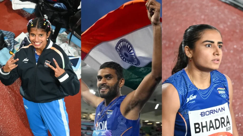 Earlier, India's Harita Bhadra clinched the bronze medal in the women's 200m, clocking 23.20