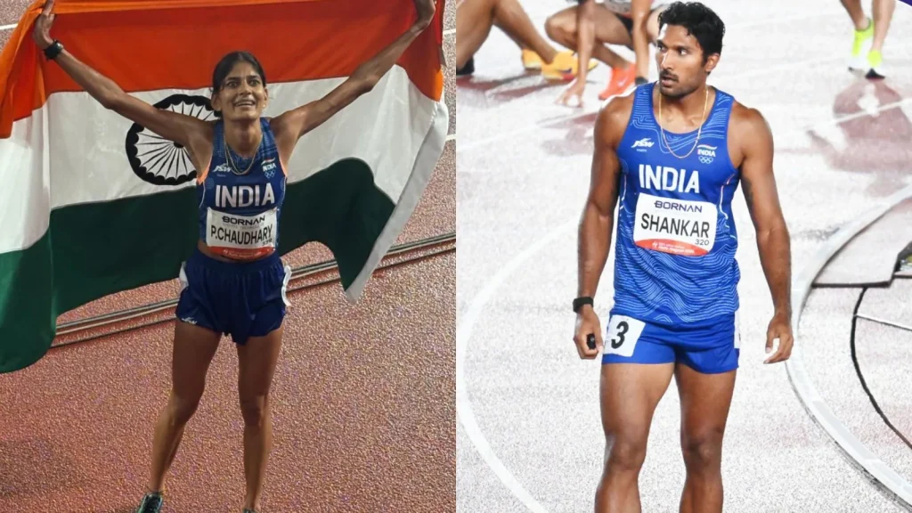 Star Indian track and field athlete Tejaswin Shankar claimed the bronze medal in men's