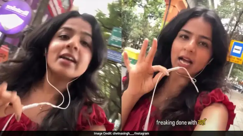 Bengaluru's pleasant weather may be a major attraction, but for one woman, the city's traffic