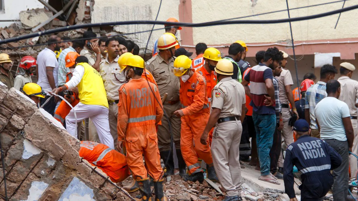 What Led To Delhi Building Collapse — Debris In Basement, Wall Removed