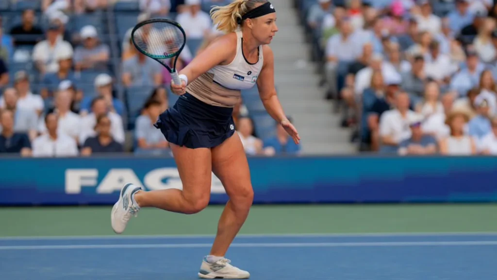Russian-born tennis player Anna Blinkova, the world number 94, announced on Friday that she now