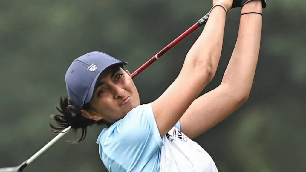Indian golfer Aditi Ashok fired a bogey-free four-under 68 that catapulted her into the tied