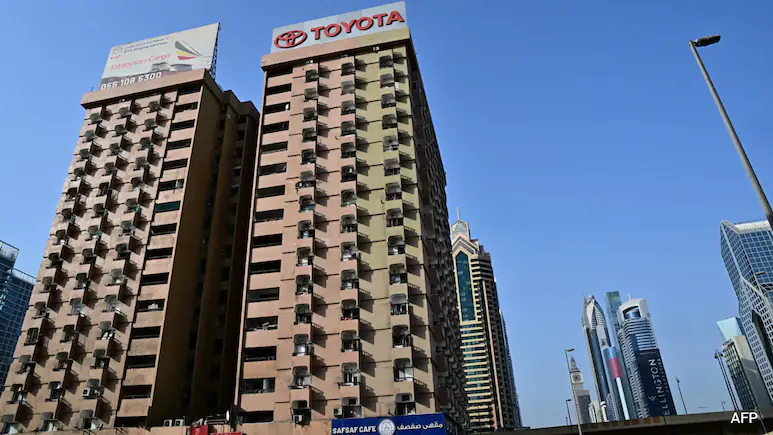 Now appearing incongruous against a backdrop of luxury skyscrapers, the so-called Toyota