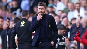 Under-pressure Manchester United manager Michael Carrick said he was "here to do my job"