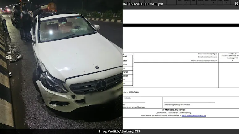 Rizk explained that he was driving during heavy Bengaluru rain when his vehicle hydroplaned
