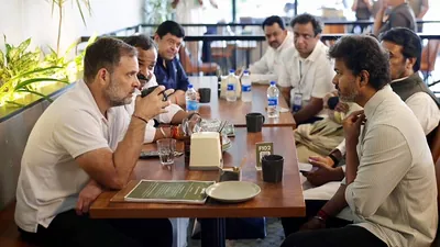 Leader of the opposition (LoP) in the Lok Sabha, Rahul Gandhi, and Tamil Nadu chief minister C