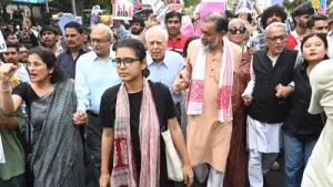 Meanwhile, Yogendra Yadav has called for a citizen's march again on Sunday, October 4