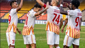 Ake Loba scored a brace as East Bengal FC produced a commanding performance to thrash Inter