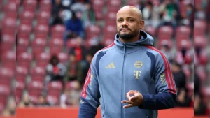 Bayern Munich assistant coach Aaron Danks addressed the media at the pre-match press conference