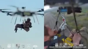 His left foot was gone in a Russian drone strike