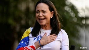 Venezuelan opposition leader and Nobel Peace Prize winner Maria Corina Machado said Sunday she