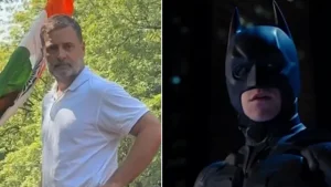 Fast forward two months, and his party has actually made him the caped crusader in a post