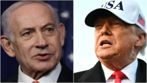 US President Donald Trump on Sunday endorsed his ally Benjamin Netanyahu before Israel's