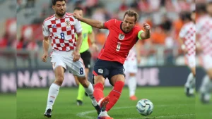 Harry Kane and Bukayo Saka scored twice each as a ruthless England crushed Croatia 7-0 away