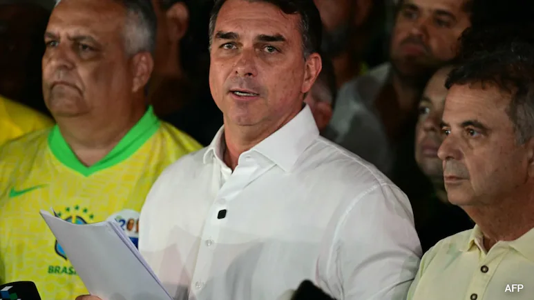 Bolsonaro said he received it outside the home where his father, former President Jair