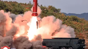 North Korea has test-fired two types of submarine-launched strategic cruise missiles, state
