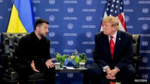 US President Donald Trump on Monday said he thought someone other than Ukrainian President