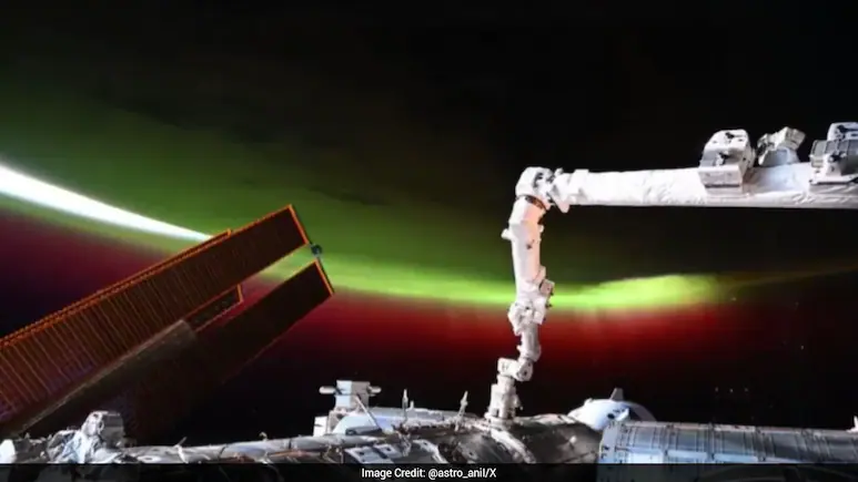 Astronaut Anil Menon Shares Breathtaking View Of Green Aurora After Solar Activity