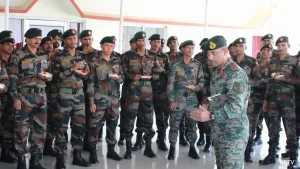 On Tuesday, the Assam Rifles chief met Governor Bhalla at Lok Bhavan in Imphal