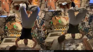 Astronaut Anil Menon recently shared a video of himself doing a headstand and explained why