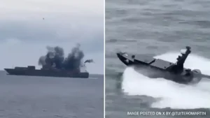 On Camera, 'Mystery' Drone Attacks Greek Container Ship In Black Sea
