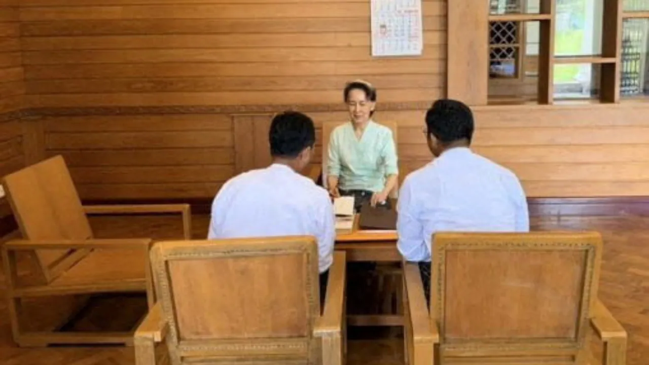 Myanmar's military-backed government said Monday that it had delivered two books sent by King