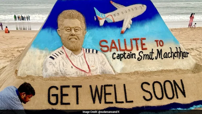 Captain Smit Machchhar's bravery during an incident on a flight has received a tribute
