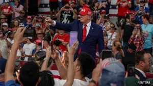 US President Donald Trump made a joke about the popularity of the name Mohammad in the Muslim