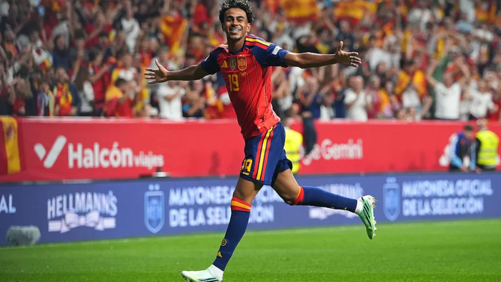 Lamine Yamal continued his superb goalscoring form as Spain secured a 3-1 victory over