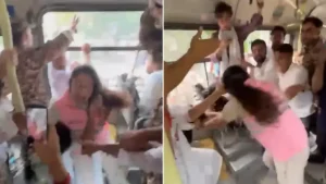 Delhi Police files FIR against the NSUI women workers in bus assault case the NSUI alleged that