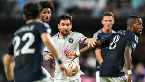 Rodrigo De Paul scored on an assist from Lionel Messi and German Berterame added a goal to send