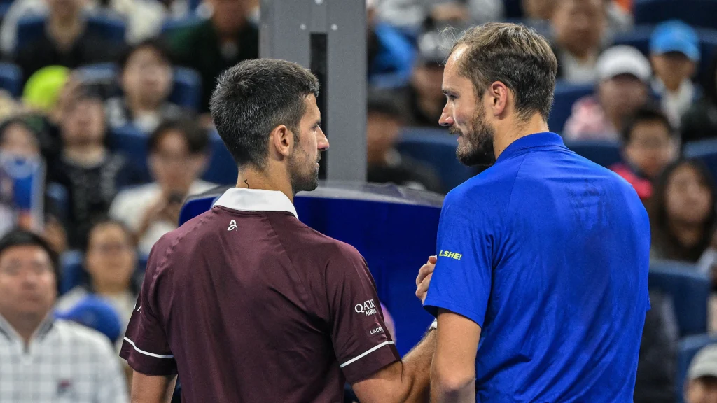 9 Alex de Minaur, who will confronts Novak Djokovic in the China Open final